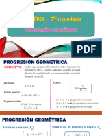 Progresion Geometrica ARITMETICA - 5to