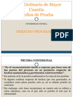 Juicio Ordinario de Mayor Cuantía, Teoría de La Prueba, Confesional (9º, Procesal III)