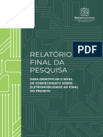 Relatorio Final Da Pesquisa para Identificar o Nivel de Conhecimento Sobre Eletromobilidade Ao Final Do Projeto Portugues