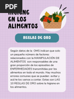 10 Reglas de Oro de la OMS | PDF | Alimentos | Agua