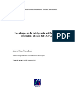 Riesgos de La IA en Educación - Caso ChatGPT