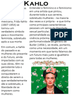 Cartaz Frida Kahlo - Questão de Gênero