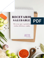 Recetario Saludable Reto A Mi Salud%