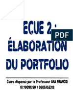 Elaboration Du Portfolio