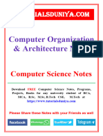 Computer Organization and Architecture Notes 2 - TutorialsDuniya