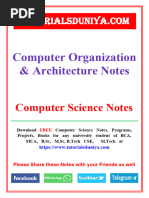 Computer Organization and Architecture Notes 2 - TutorialsDuniya