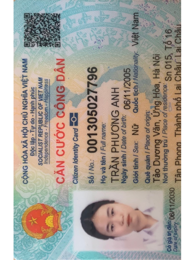 CCCD Phuong Anh | PDF