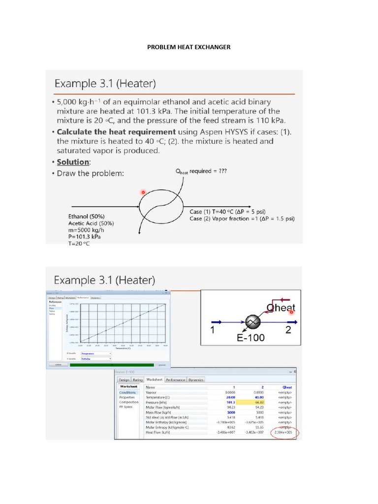 Problem Heat Exchanger PDF