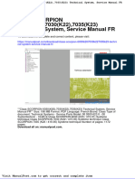 Claas Scorpion 6030k207030k227035k23 Technical System Service Manual FR