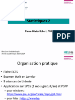 Statistiques 2: Pierre-Olivier Robert, PHD