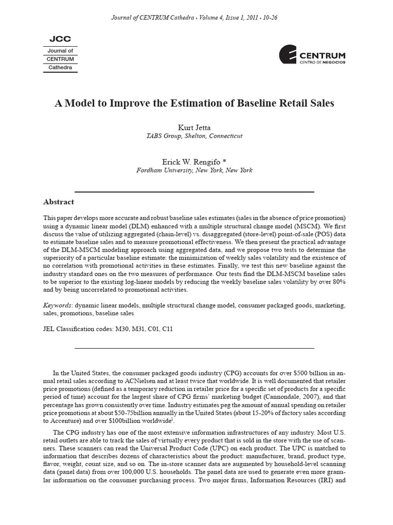 Estimateion of Baseline Retail Sales PDF