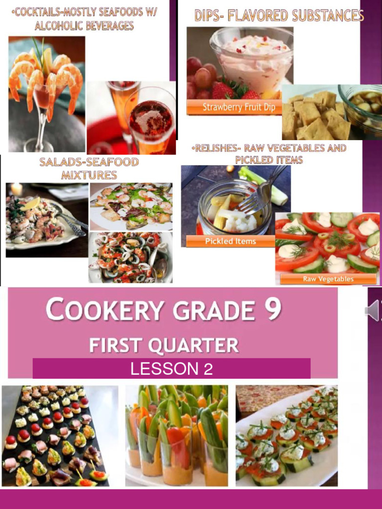 Classification Of Appetizers With Examples
