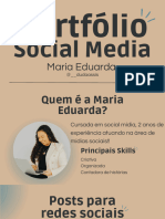 Apresentação Portfólio Social Media Moderno Azul