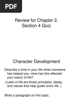 Chapter 2, Section 4 Quiz. PP, and Study Guide