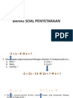 Bahas Soal Penyetaraan