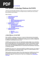 SAP Business Technology Platform (SAP BTP)