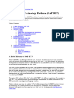 SAP Business Technology Platform (SAP BTP)