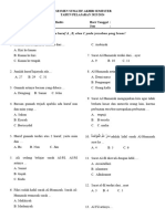 Soal Al-Qur'an Hadits KLS 2 SMSTR 1