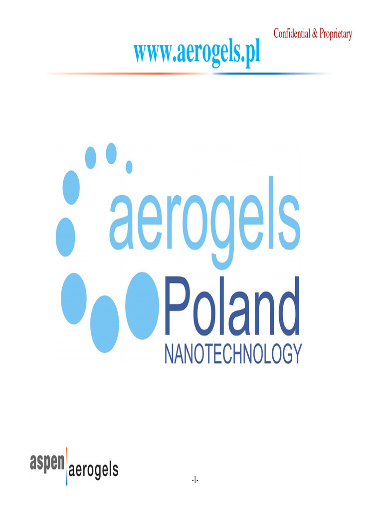 AEROGEL Pyrogel Rurociagi Zbiorniki Prezentacja | PDF