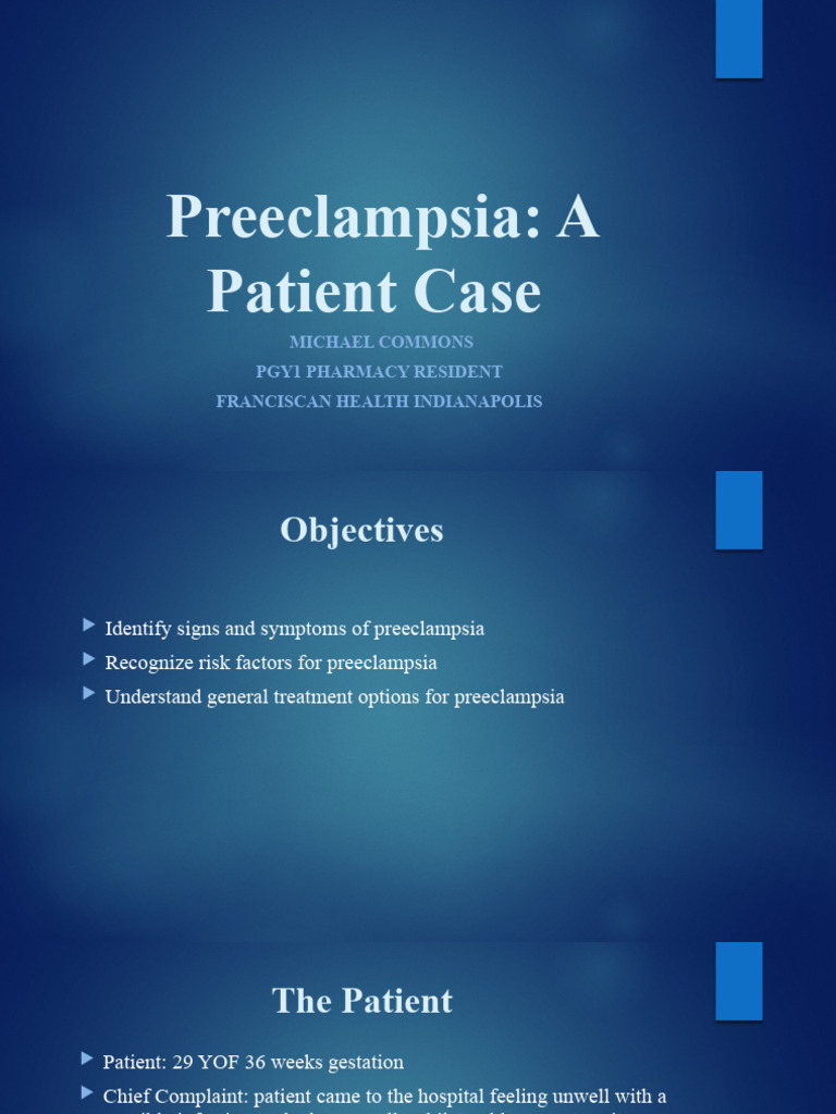 Preeclampsia Patient Case Study | PDF | Hypertension | Aspirin