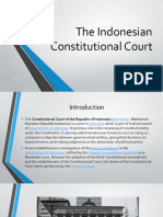 Week - Seven On The Indonesian Constitutional Court