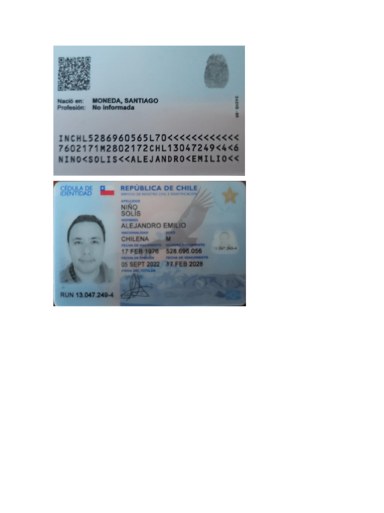 A.4) Copia Cedula Nacional de Identidad Del Representante Legal | PDF