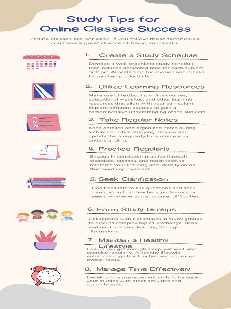 ACTIVITY 5 Study Tips Online Class | PDF | Educational Technology ...