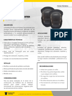 Rodillera Poliester Steelpro - Ficha Tecnica