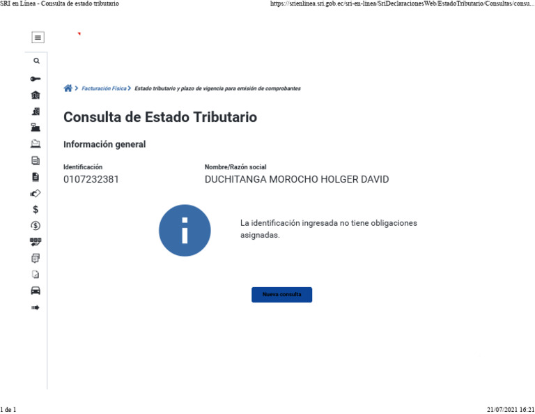 Sri en linea consulta de estado tributario pdf