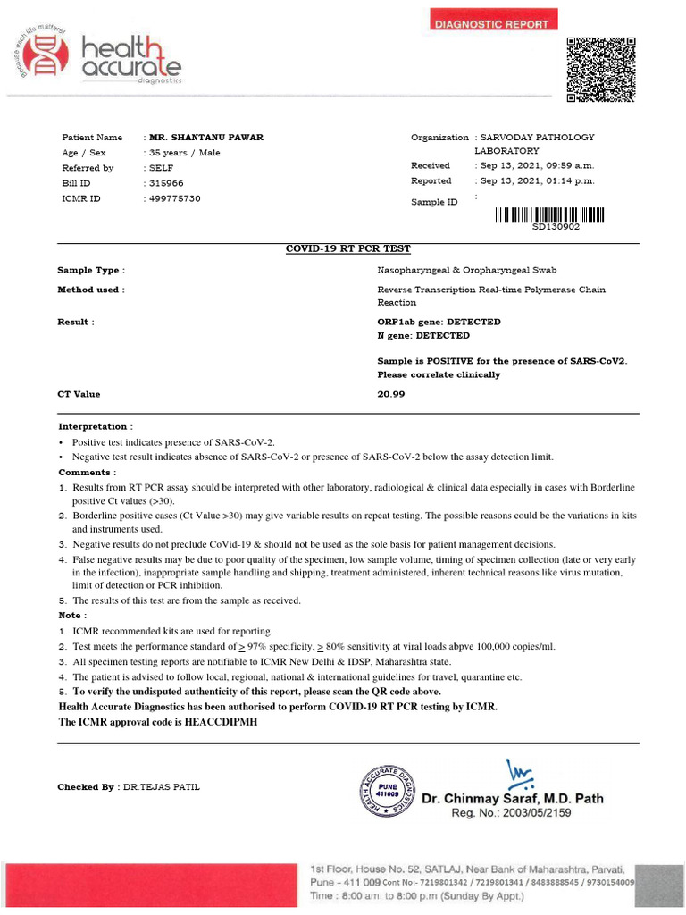 RT PCR Sars - 0 | PDF