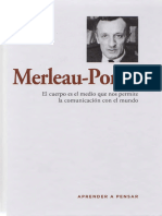 EL CUERPO ES EL MEDIO - MERLEAU PONTY