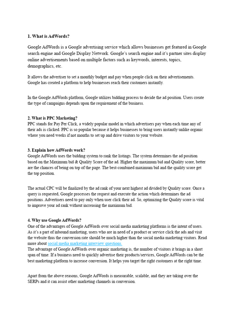Google interview concept questions pdf