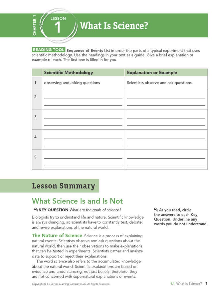 1.1 Biology | PDF | Experiment | Scientific Method