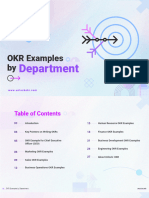 OKR Examples by Department