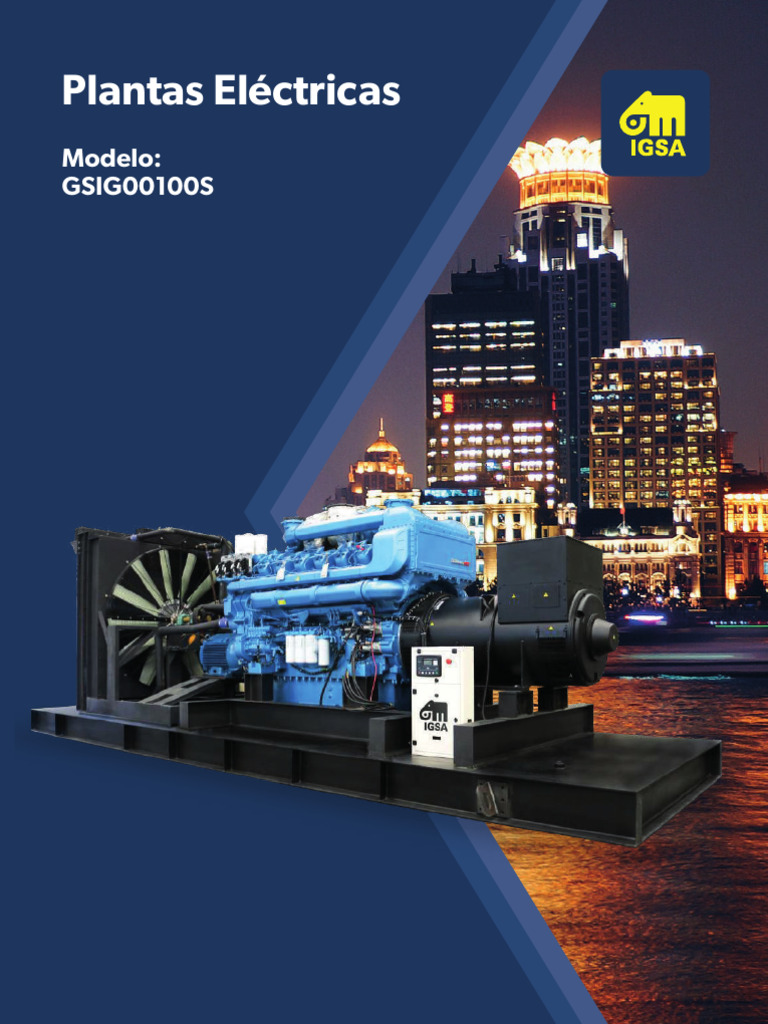 Manual de Operación Plantas Eléctricas IGSA | PDF | Generador eléctrico ...