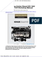 JCB Engines Kohler Diesel Kdi 1903 TCR 2504 TCR Workshop Manual