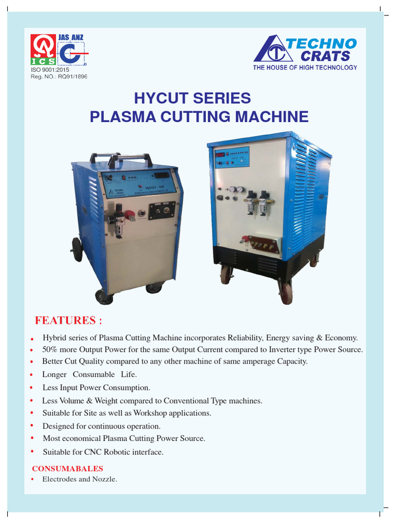 Plasma Cutting Machines for Industry | PDF