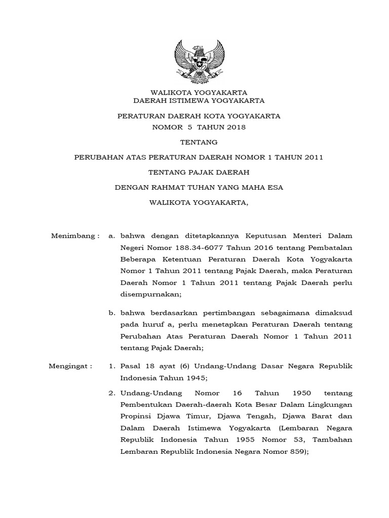 Penyesuaian ketentuan pidana dalam peraturan daerah