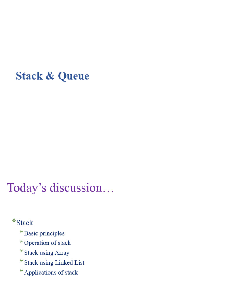 Module 2 - Stacks and Queues | PDF