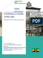 Rapport - Préparatifs Du Dialogue National - 1