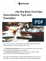 How To Write The Best YouTube Descriptions - Tips and Examples