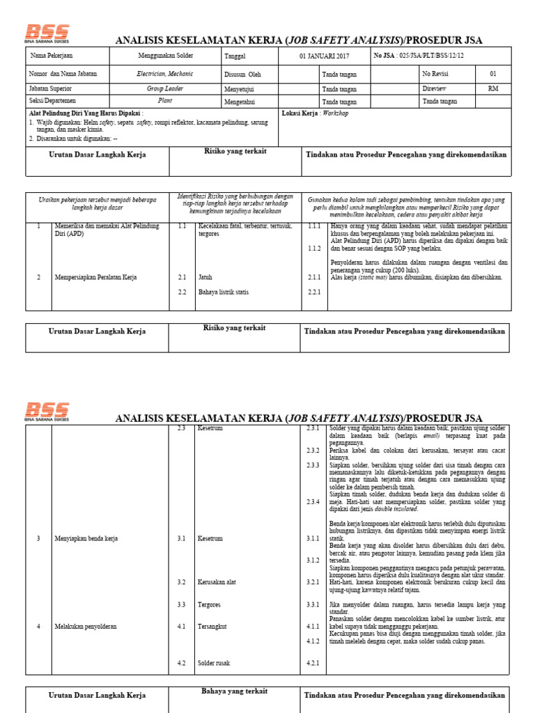 Jsa Menggunakan Solder Pdf