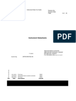 Instrument Datasheets: Revision No: Revision Date: 0 of 35 Instrument Data-7 (N) 1heets