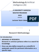 Research Methods and Artificial Intelligence (AI) by Yasin Calase