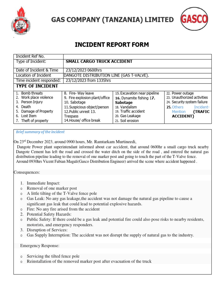 Small Truck Accident | PDF