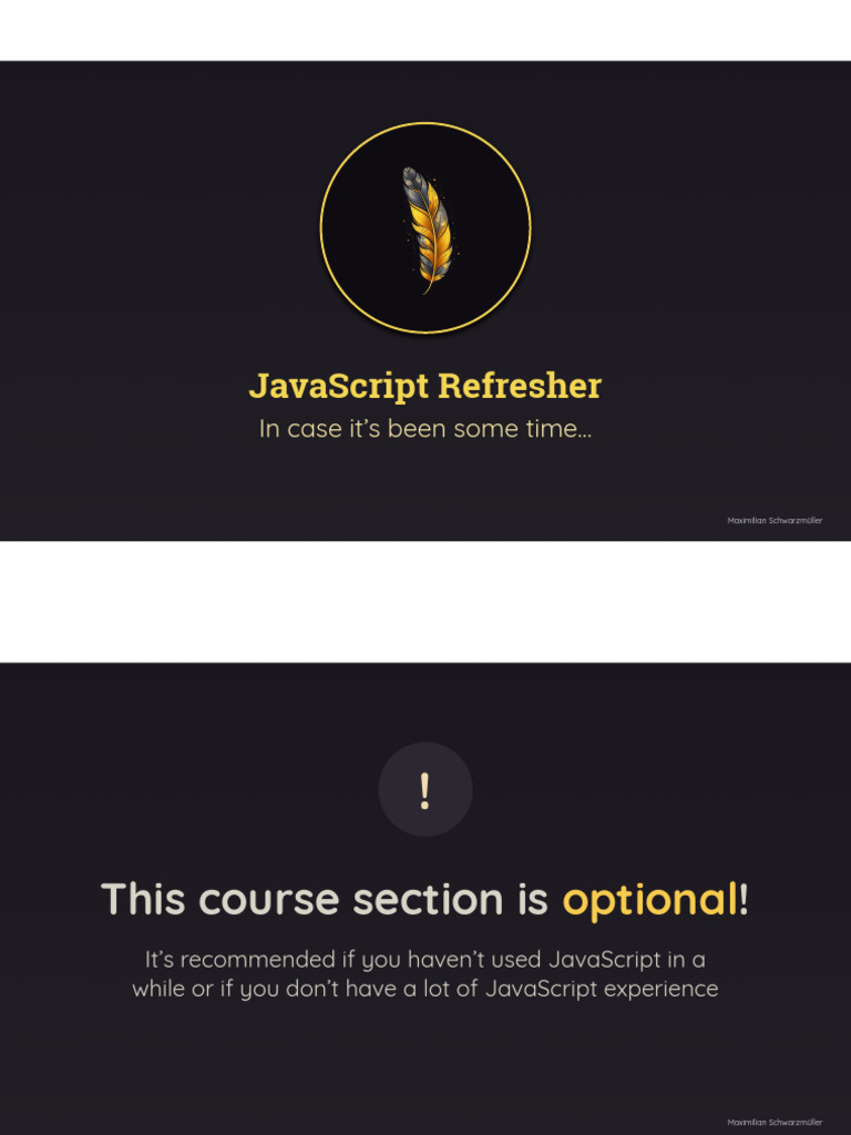 2slides - React Complete Guide Code 02 Js Refresher | PDF