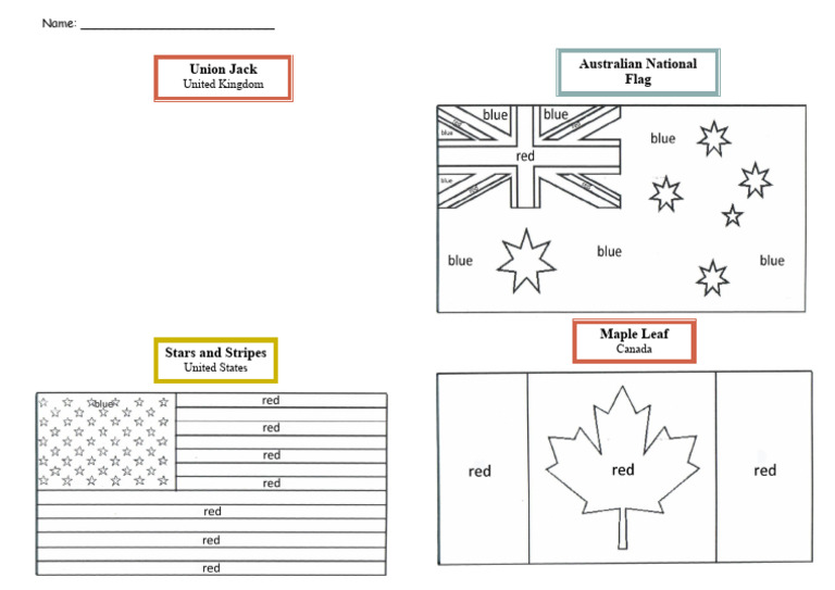English Speaking Countries Flags - 11904 | PDF