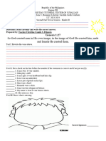 Science Kinder 2 Second UNIT TEST