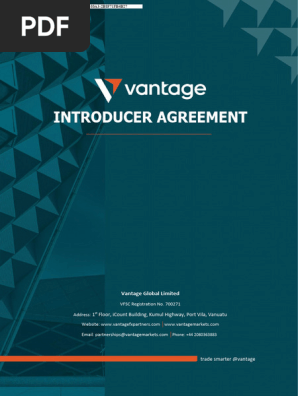 Vantage Introducer Agreement - Classic STP&ECN