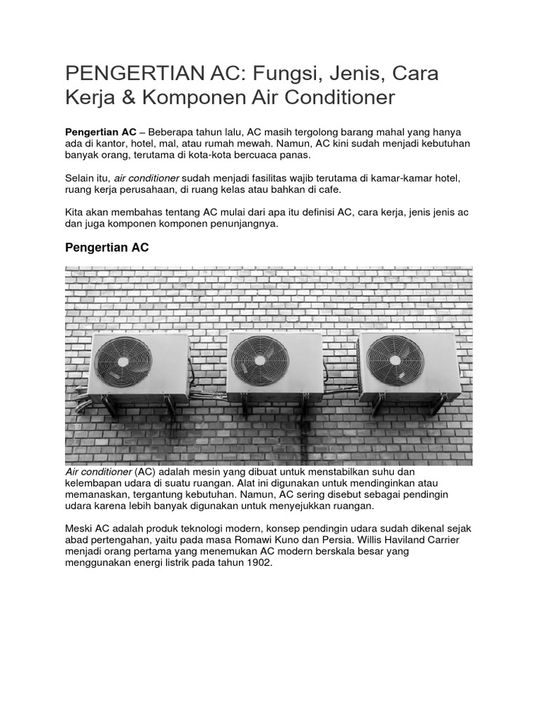 Pengertian Ac | PDF